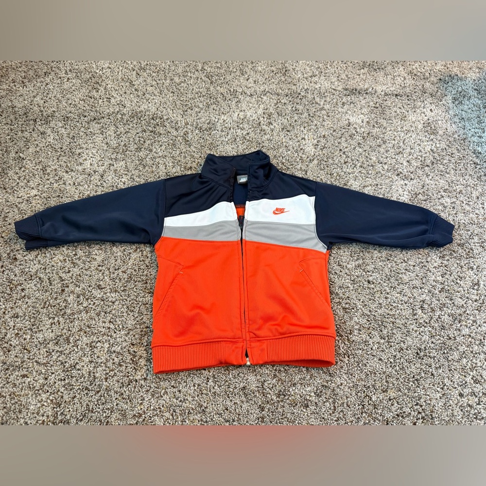 Nike Track Jacket Toddler Size 2T Blue & Orange
